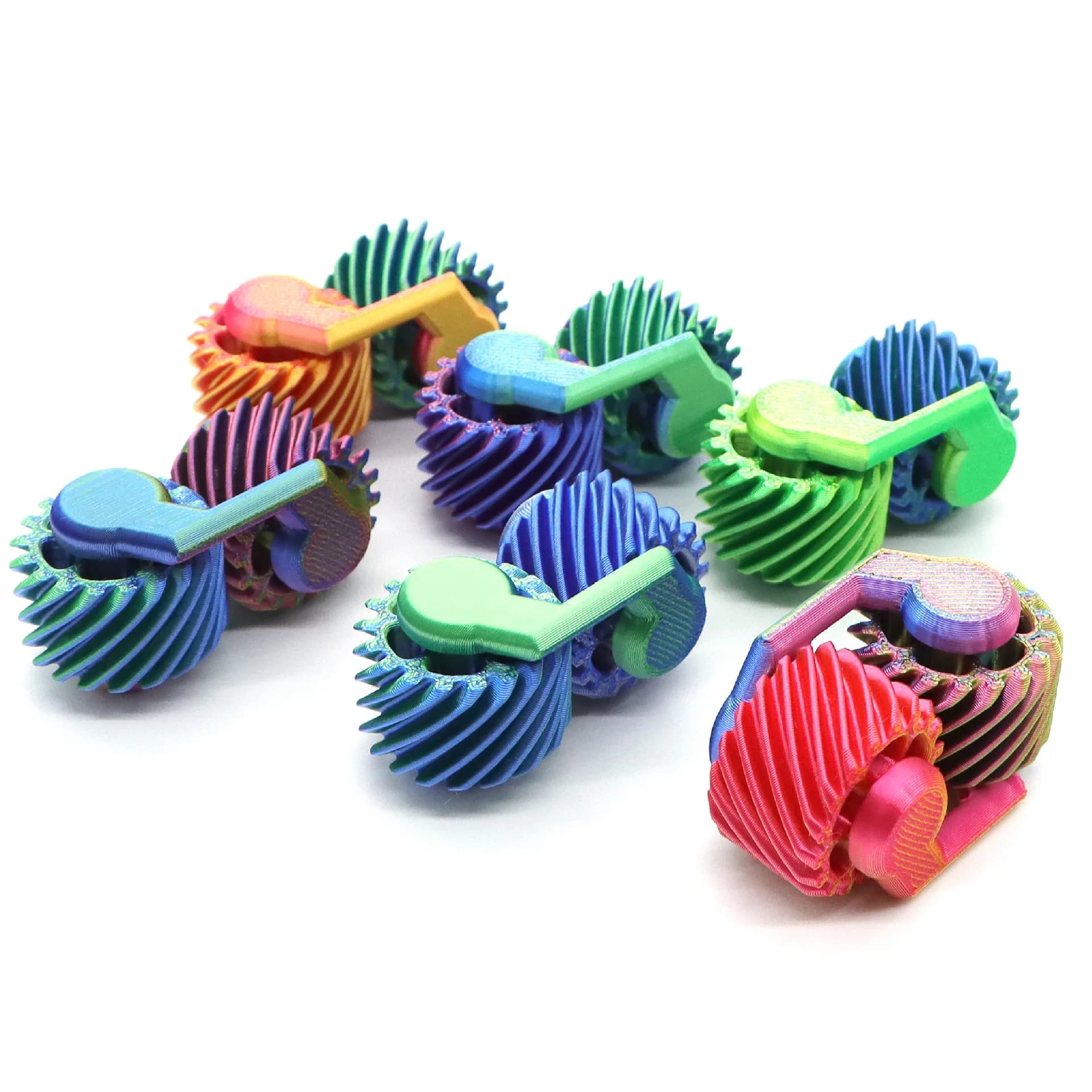 Giocattolo antistress in miniatura con punta delle dita stampato in 3D per la parte superiore