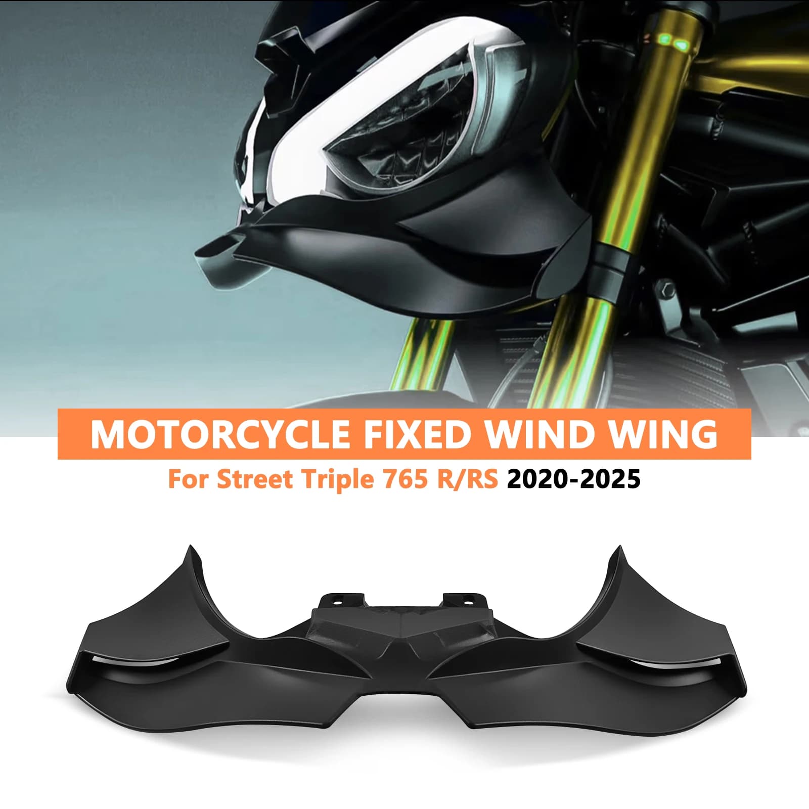Per Street Triple 765RS 765 R RS 2025 2024 2023 Moto Downforce Spoiler Frontali Winglet Aerodinamico Ala Spoiler Anteriore