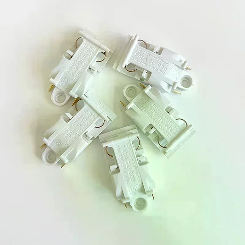 Electric Kettle Switch Accessories 16A White High Power Temperature Control Automatic Outage Handle Key Switch 5 Pcs
