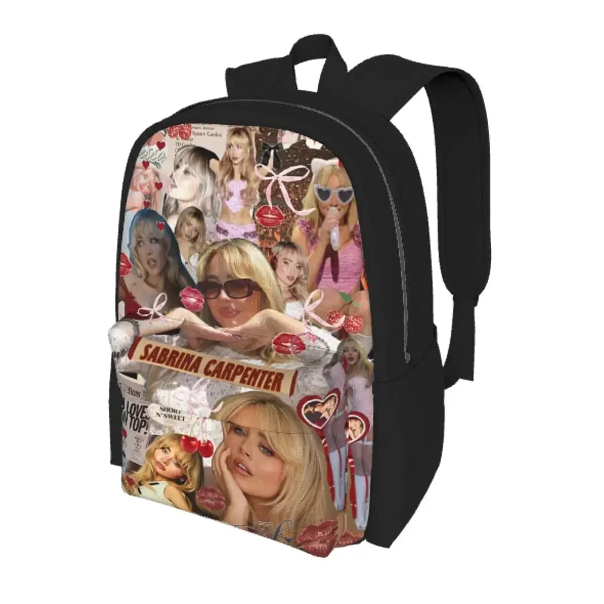 S-Sabrina Carpenter Album Singer Student Backpack School Bag Hiking Travel Daypack for Men Women Bookbag Shoulder Bags