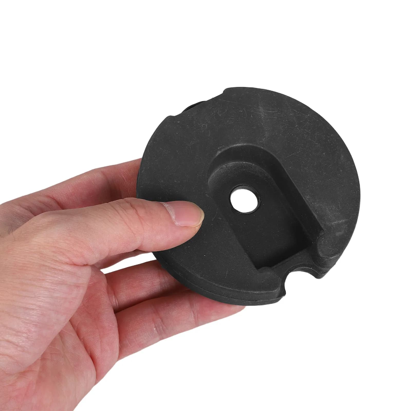2 Pezzi Base Cilindrica Pesante da 9 cm per Lampade da Terra, da Tavolo e da Scrivania - Base Stabilizzatrice Rotonda in Ferro Pesante per Tappeti e Soggiorni