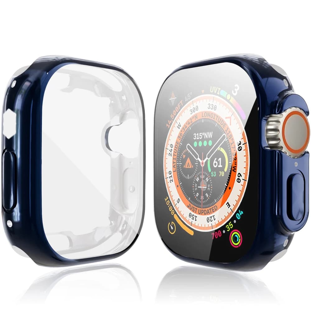 TPU case for Apple Watch Ultra 2 49mm 45mm 41mm 42/38mm 44mm 40mm screen film for Apple Watch series 9 8 7 6 5 4 SE