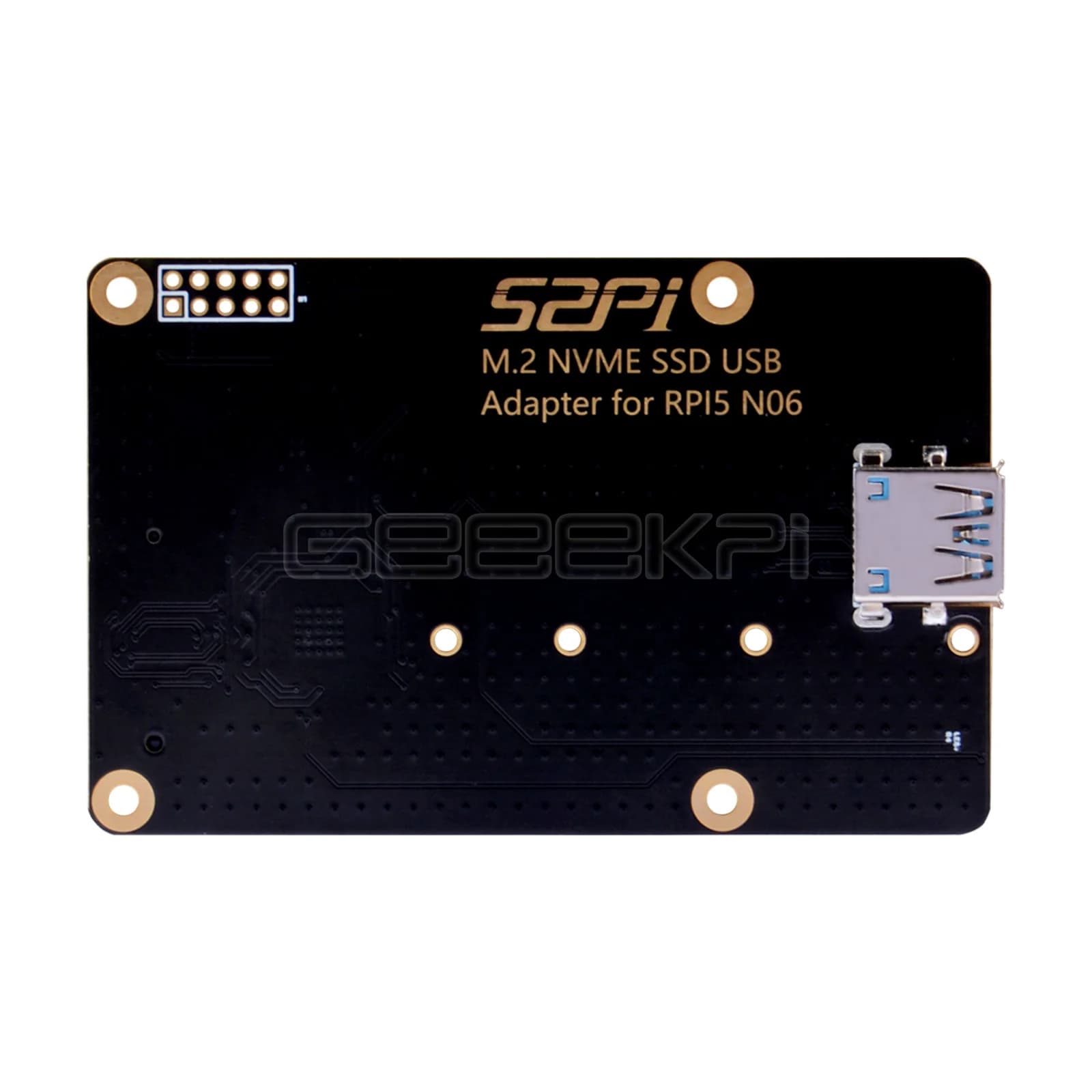 GeeekPi N06 M.2 NVME USB SSD Adapter for Raspberry Pi 5 2230/ 222 / 2260/2280