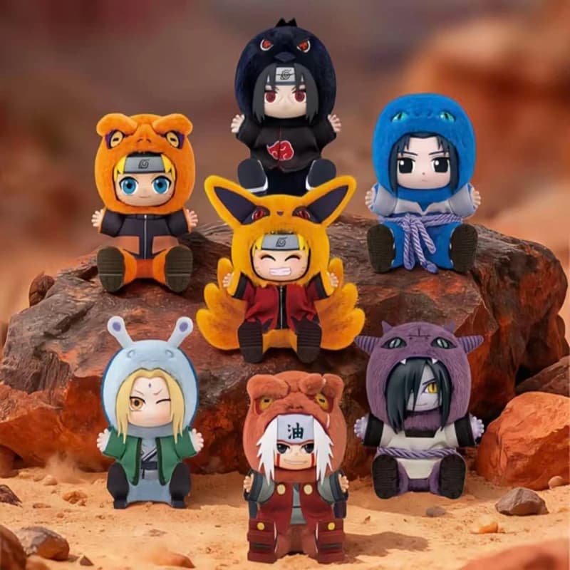 Official in Stock EAKI Naruto Shippuden Cute Beast Sitting Party Blind Box Naruto Trendy Toys Mystery Box Decoration Toy