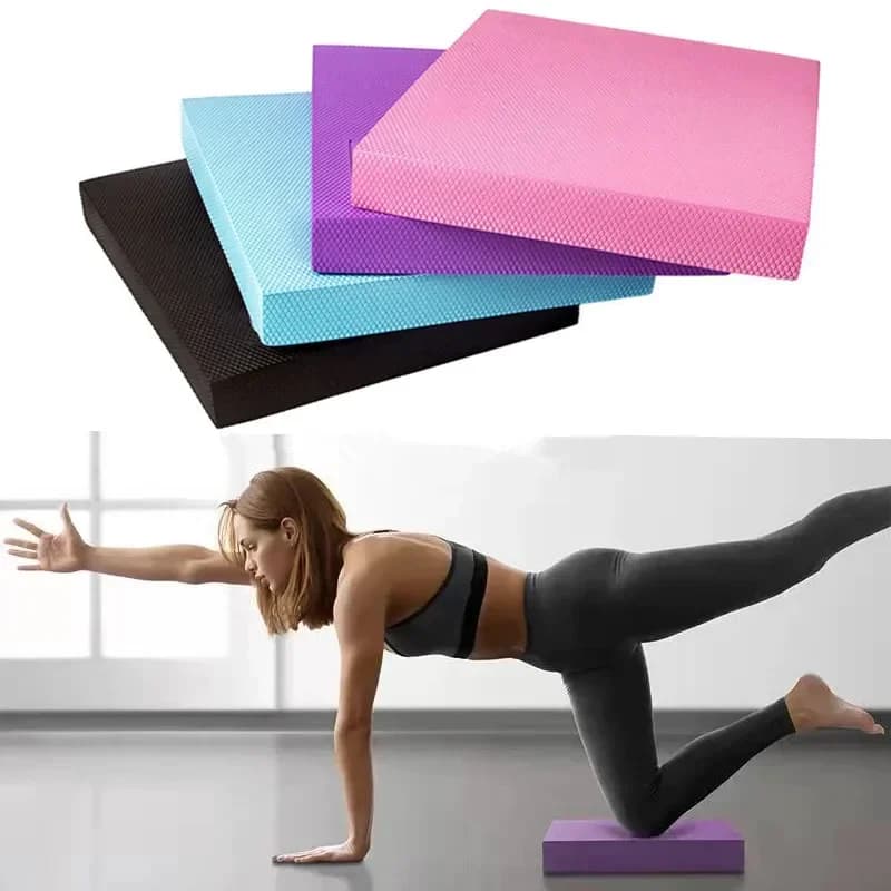 35*40 cm TPE Yoga Zerbino Morbido Equilibrio Pad Cuscino Impermeabile Trainer Palestra Pilates Blocco Fitness Ginocchiera 5 cm Addensato Balance Board