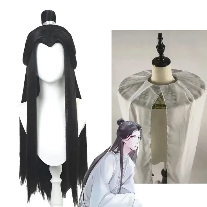 CosplayPerruques and cosplay hats Xie Lian, official blessing du ciel, perruques Xielian, accessire de chapeau en ba