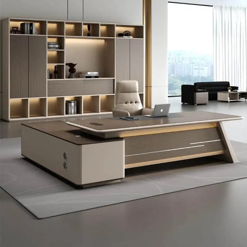 Cassetti Scrivania da ufficio in legno Organizzatore da tavolo Scrivania direzionale portatile moderna Gaming Corner Mesa Para Computador Mobili per ufficio