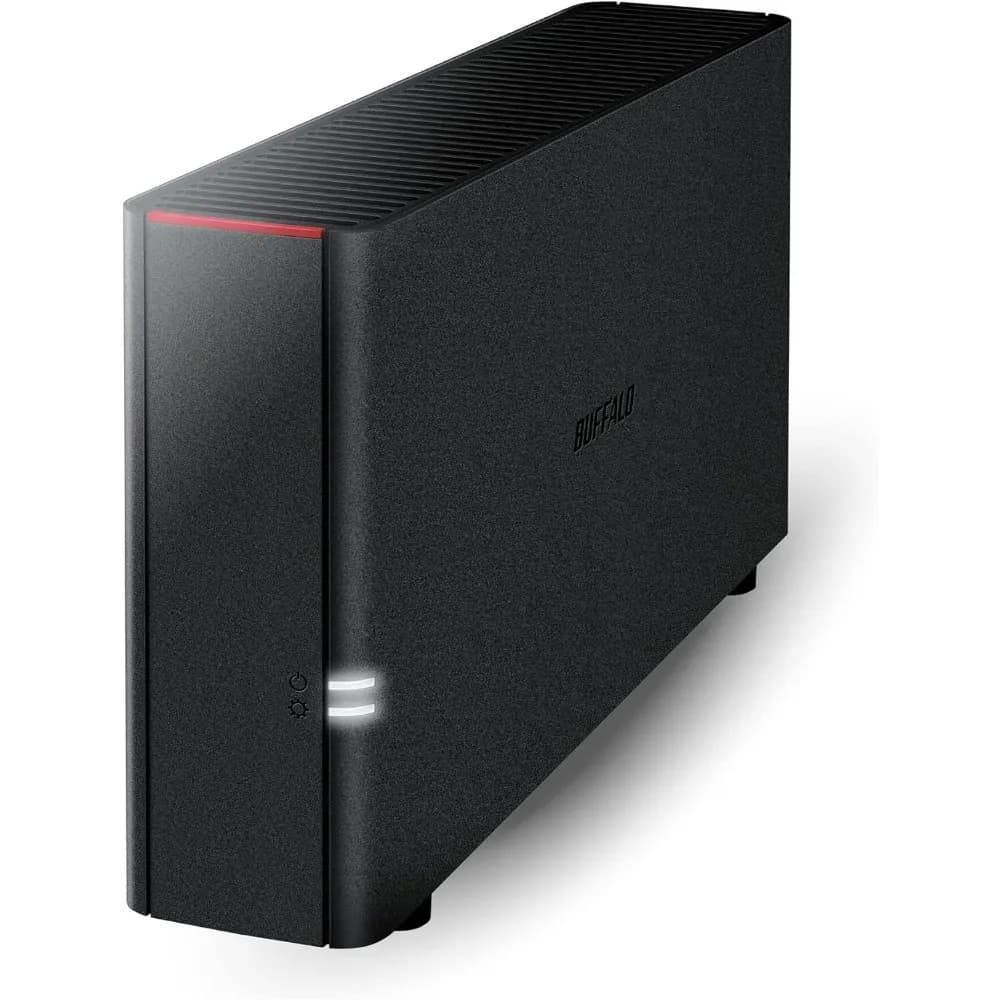 LinkStation 210 Archiviazione attaccata su rete NAS da 4 TB a 1 alloggiamento con dischi rigidi HDD inclusi archiviazione NAS che funziona come Cloud domestico
