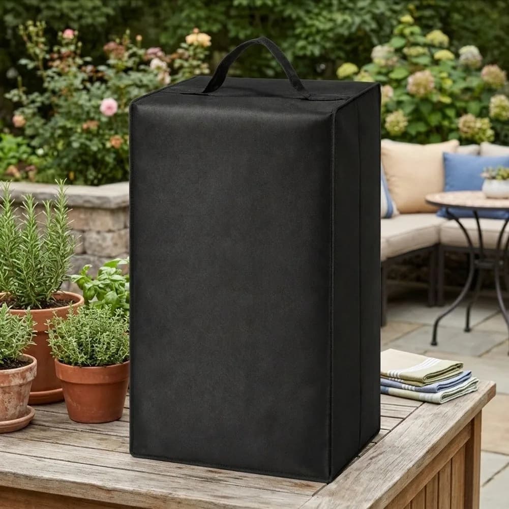 For Snow Cone Maker Cover 600D Polyester Waterproof Dust Cover for Ice Shaver Machine 38 x 25 x 48 cm Black Fit