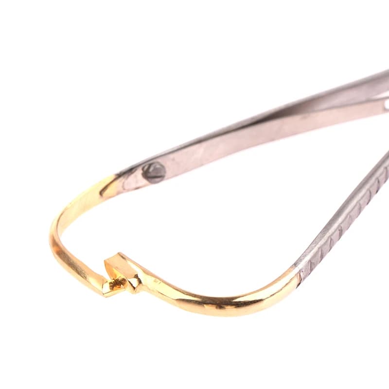 1PC Dental pliers in stainless steel Needle holder Orthodontic pliers with gold handle Dental surgical instrument