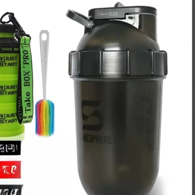 Shaker Cup Sport Fitness Water Cup Powder Protein Milkshake Banana Replacement of portable agitator meals
