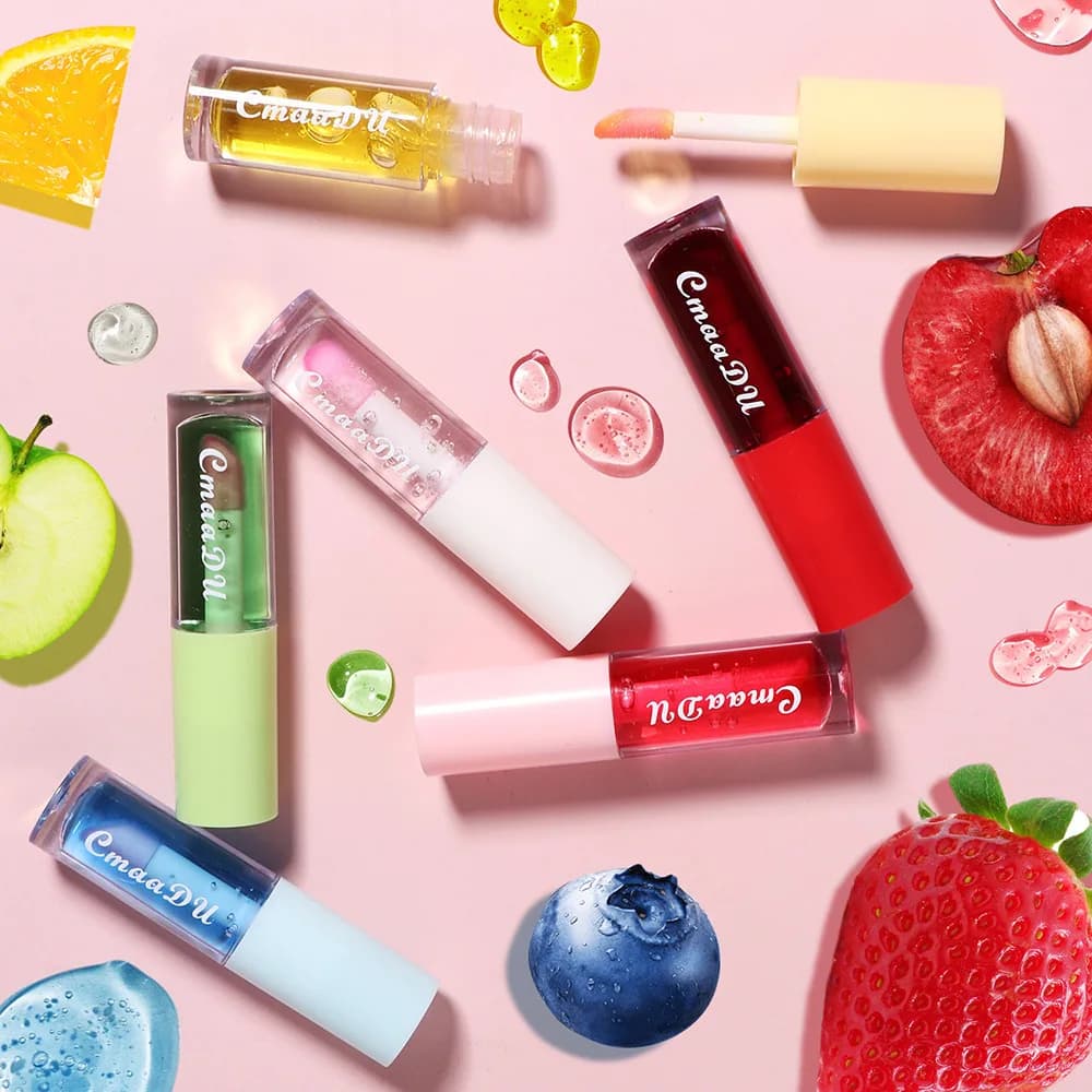 Lip oil changes color to fruit taste in 6 colors