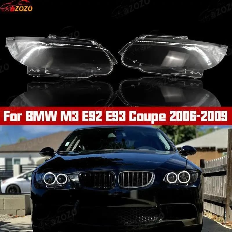 Auto Faro Copertura per BMW Serie 3 E92 E93 2006 2007 2008 2009 cap Faro Ombra Testa Della Lampada automobili parti accessori Lente