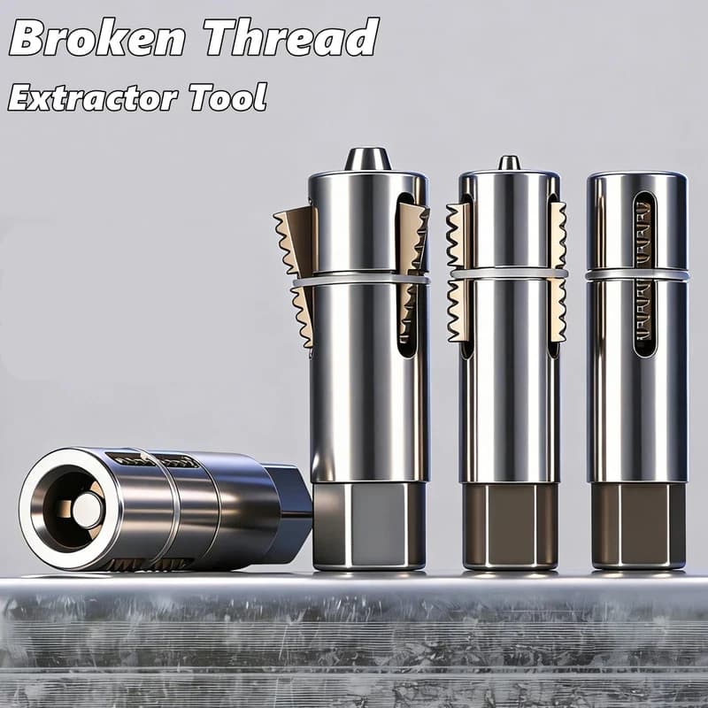 Damaged Thread Pipe Extractor Adjustable Broken Pipe Remover with Hex Wrench Faucet Repair Tool