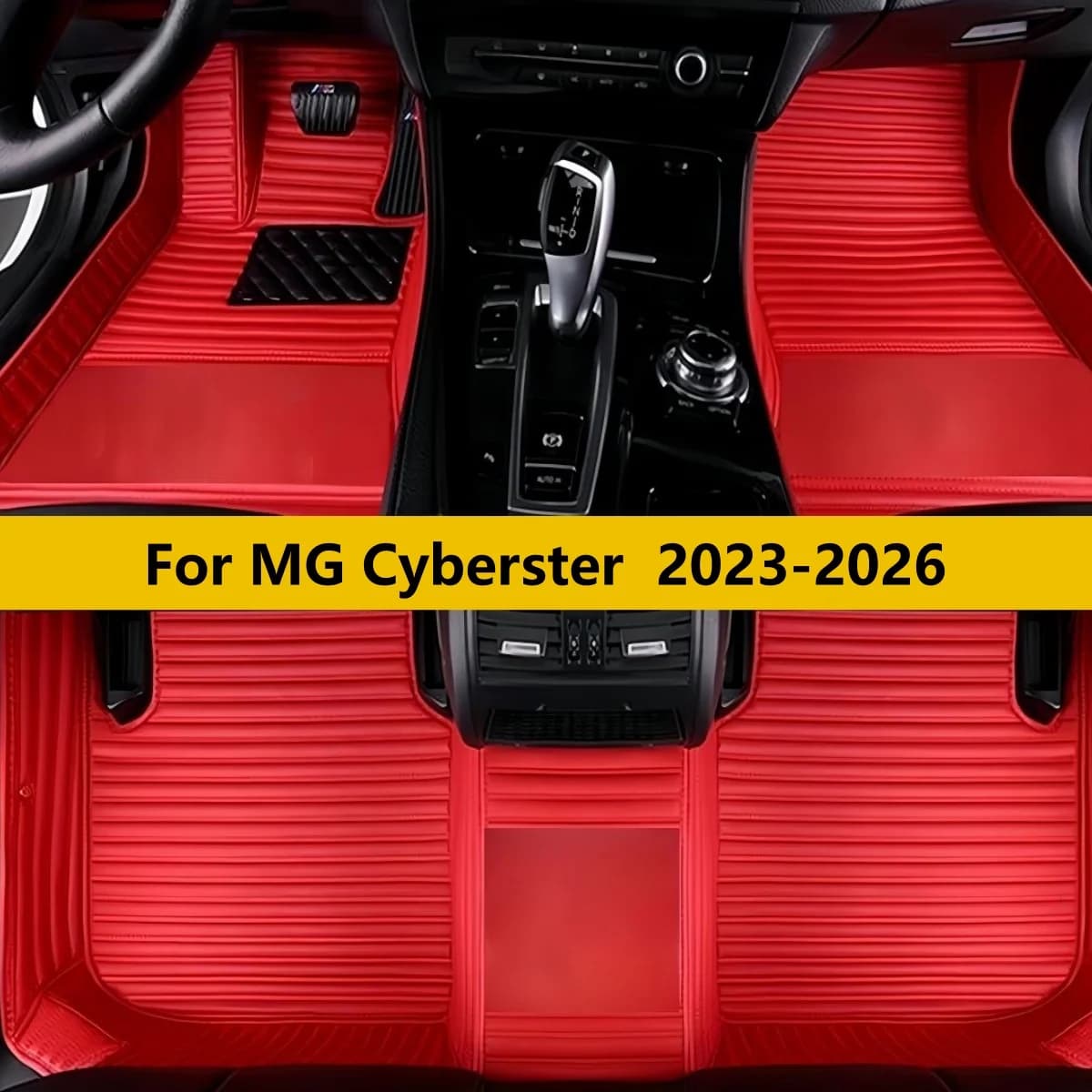 Tappetini Auto Personalizzati in Pelle per MG Cyberster 2023 2024 2025 2026 - Set Completo Anteriore e Posteriore