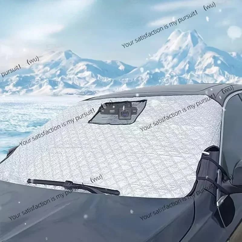 Winter GM windshield snow cover, sunshade with windproof belt anti-theft design