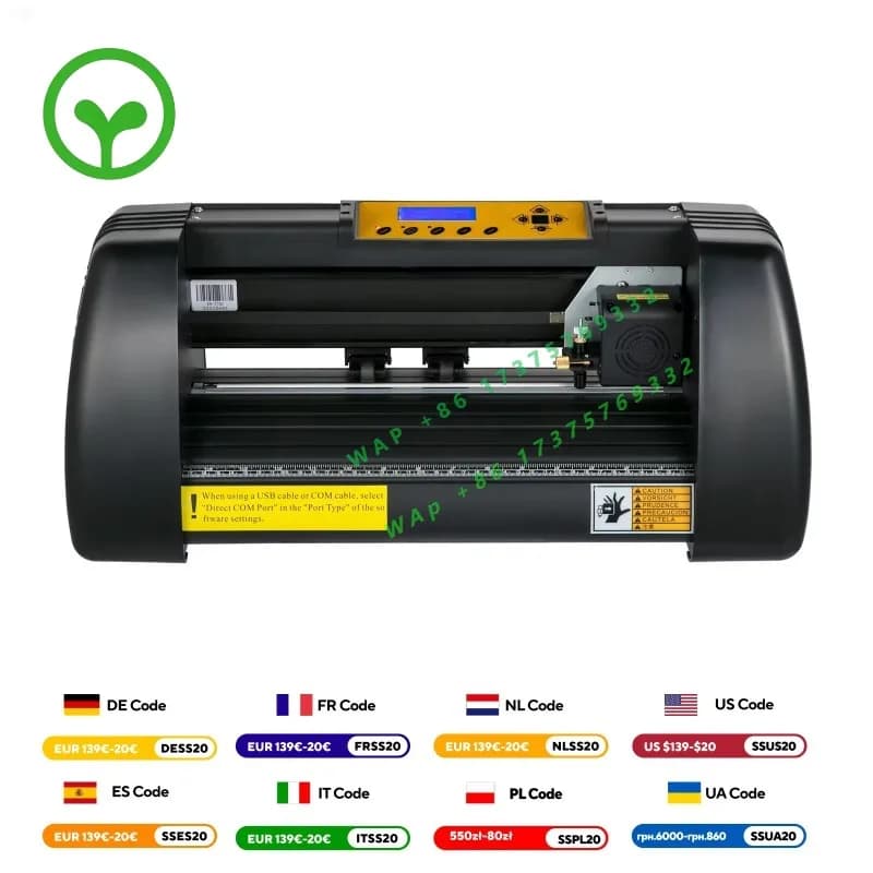 【Premium】 14" Professional Vinyl Cutter Plotter w/Adjust le Speed & Force-Digital Control for Crafting, Sign Making & Heat Tran