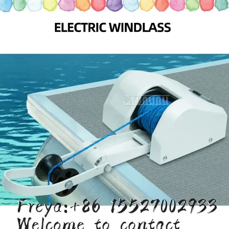 For 13.6kg Saltwater Marine Boat Yacht Pontoon Sail Heavy 12V Electric Anchor Winch with Remote Control
