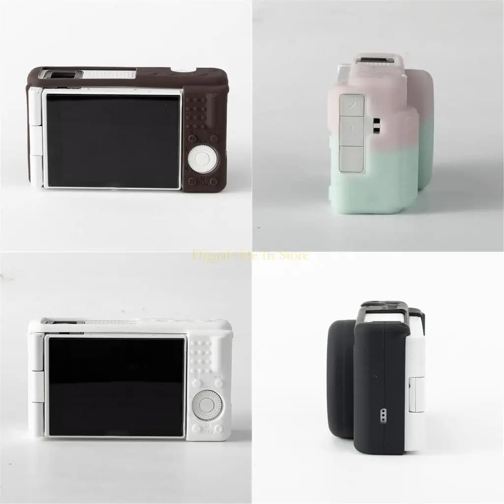 E06D Fashionable Soft Silicone Case for ZV1F/ZV1M2 Vlog Camera Sleek Designs Lightweight and Slip Resistant Holder Skin