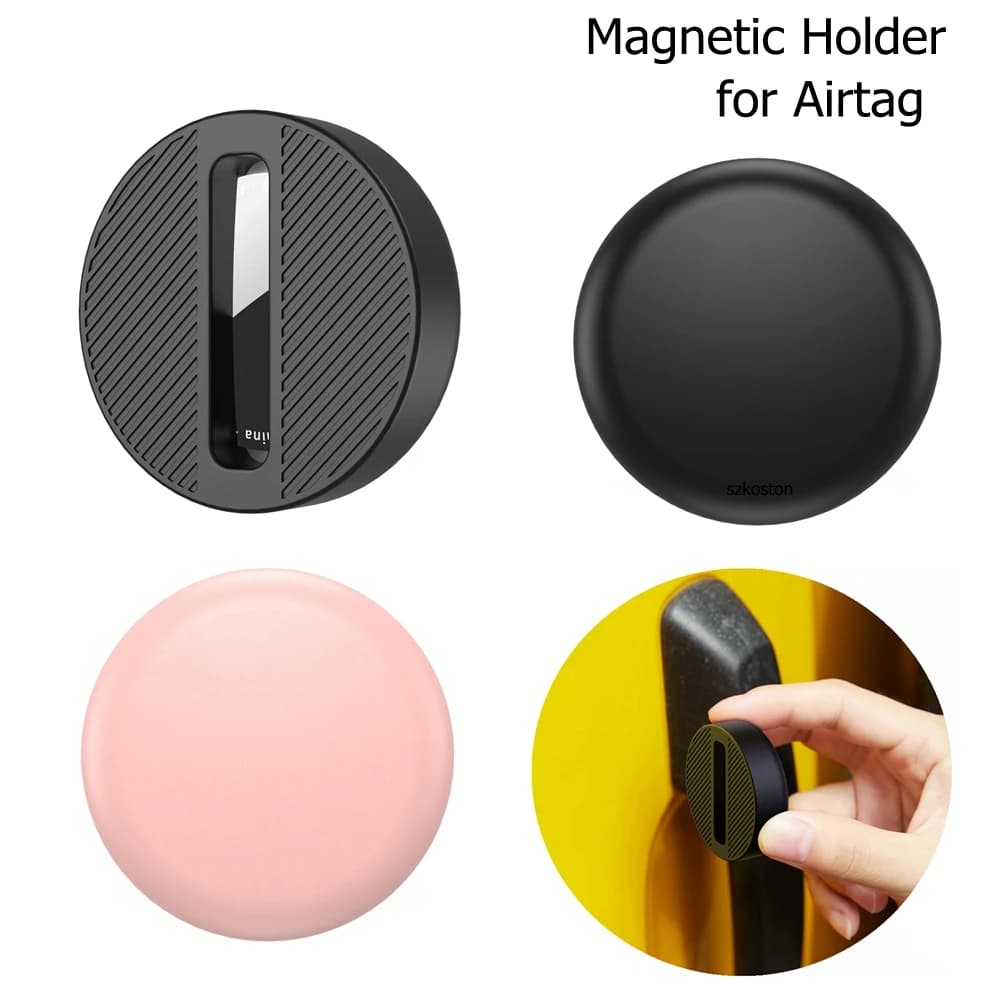 Custodia protettiva magnetica in silicone per supporto Airtag Guscio tracker anti-perdita per custodia Airtag Moto Auto Bike
