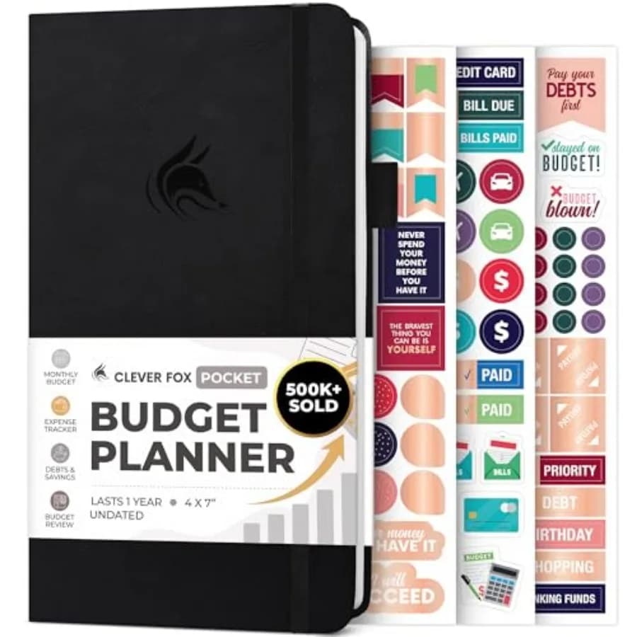 Budget Planner Pocket Mini Expense Tracker Notebook. Monthly Budgeting Organizer, Finance Logbook and Accounts Book, Small