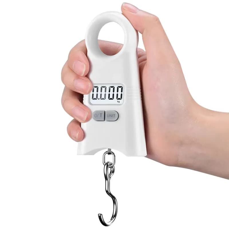 Bilancia Digitale Portatile per Valigie con Gancio per Pesare Ganci da Pesca e Bagagli