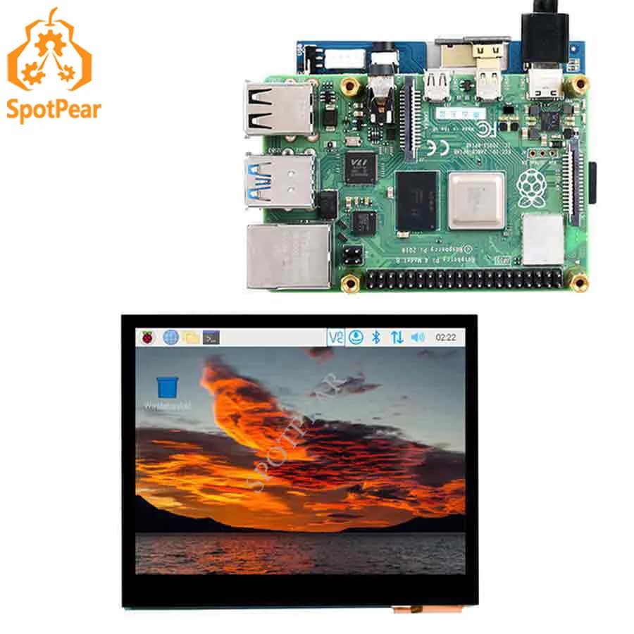 Raspberry Pi 3.5 Inch Touchscreen 3.5 Inch Capacitive Touch Screen 640x480 IPS Compatible with HDMI