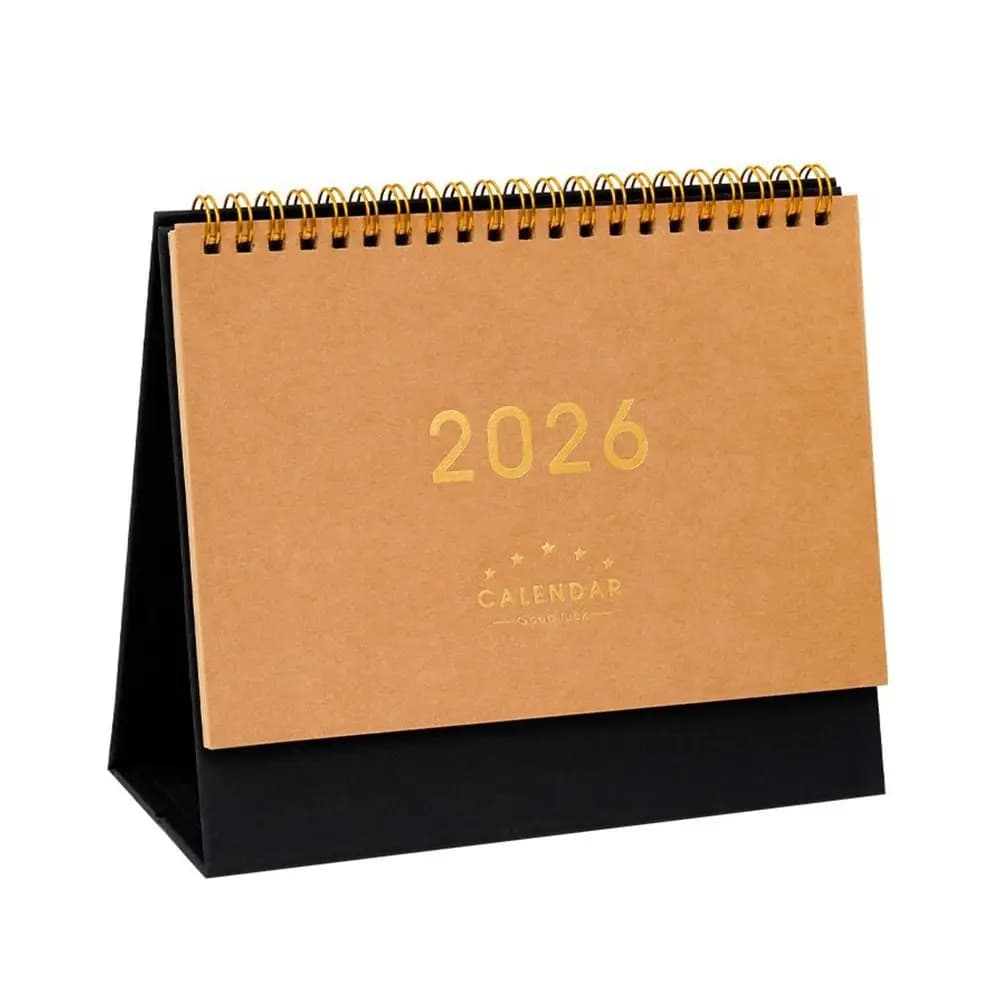 Calendario da Tavolo 2026 alla Moda, Agenda Multifunzione Annuale, Pianificatore, Blocco Note, Decorazione per la Casa, Organizer per Casa e Ufficio