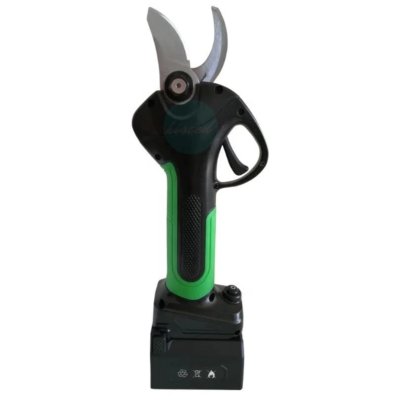 Electric pruning scissors and battery powered pruning shears for vineyards and orchards