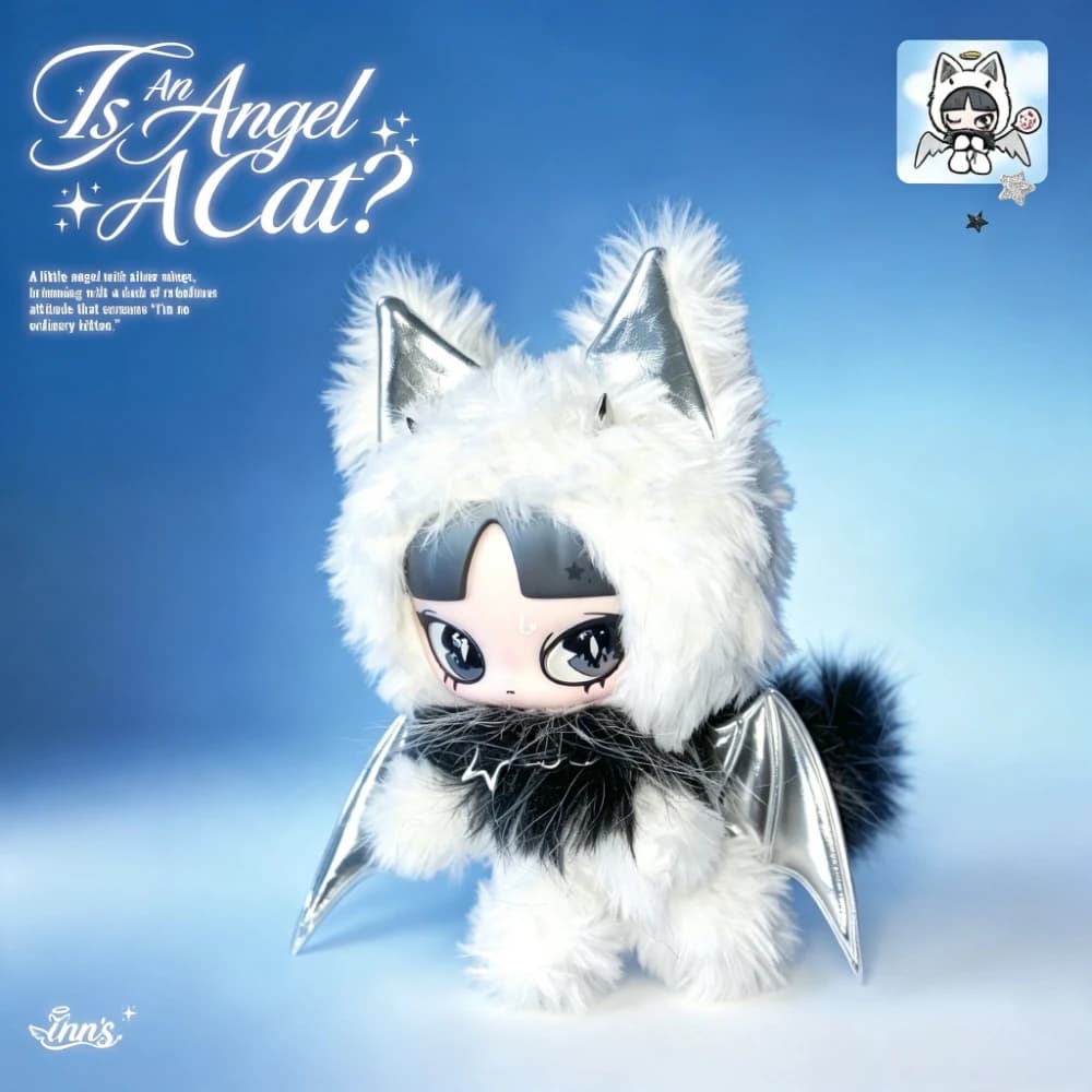 INN's - Is An Angel A Cat ? Series Figure Doll Ornament Plush Pendant Keychain Bag Charm Desktop Decoration Toy Gift Collection
