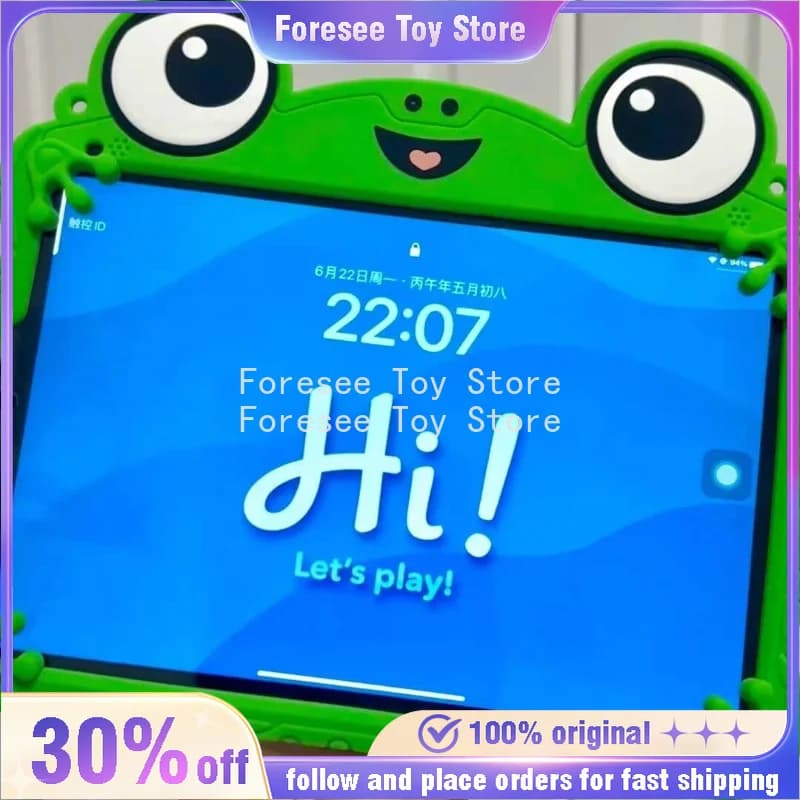 In Stock Lilypad Silicone Tablet Protective Cover Toy Story 5 Peripheral Frog Cartoon Silicone Tablet Protective Case Kids Gifts