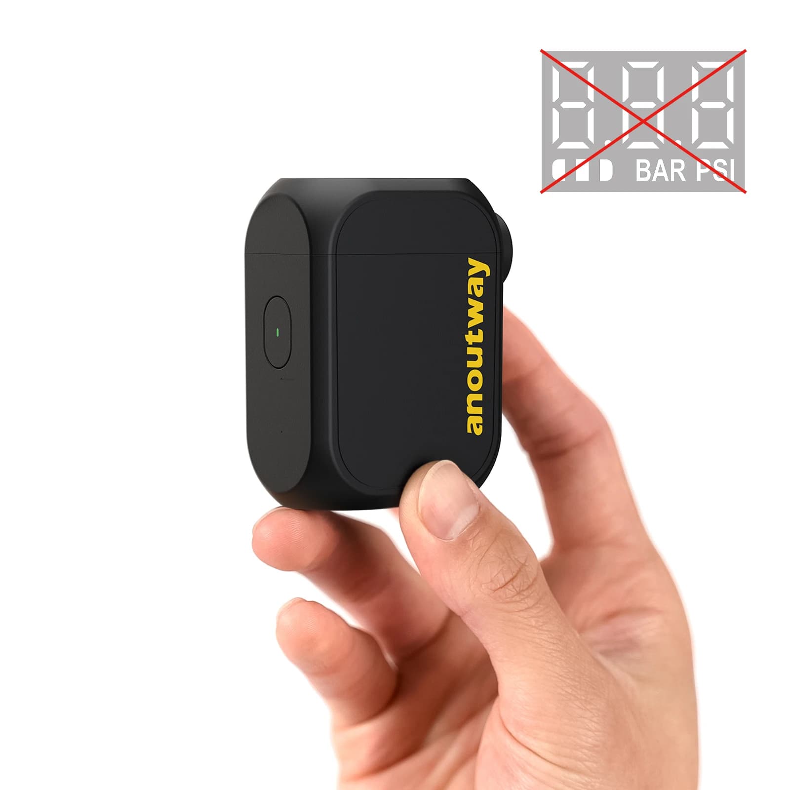 Mini Gonfiatore d'Aria Portatile Anoutway, Pompa per Bicicletta Senza Fili 120mAh, Valvola Schrader e Presta, Accessori per Ciclismo