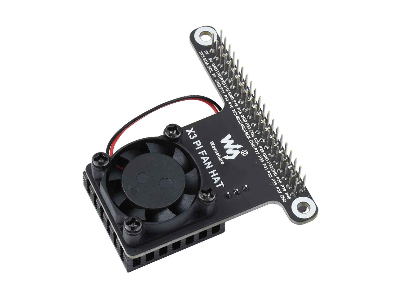 RDK X3 expansion fan for development card, with GPIO 40PIN adapter header