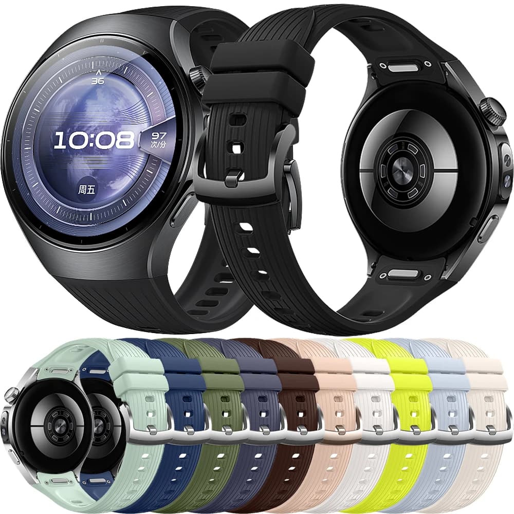 Cinturino in silicone morbido originale per Huawei Smart Watch 5 46mm Sostituisci cinturino per Huawei Watch 5 42mm Accessori per cinturino a sgancio rapido
