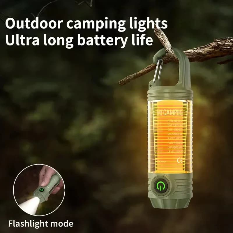 Luci da Campeggio Ricaricabili, Torce Multifunzione LED Portatili per Esterni, Luci Notturne Impermeabili per Tende da Viaggio