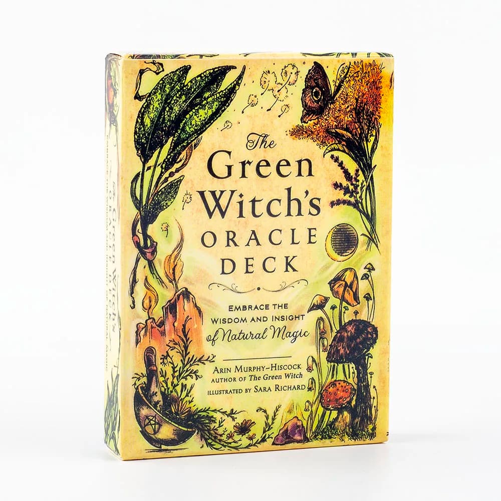 50 pezzi The Green Witch's Oracle Deck Carte da tavolo di giochi di gruppo per feste Precognizione e Divinazione Oracle Set 10.3 * 7.3 cm