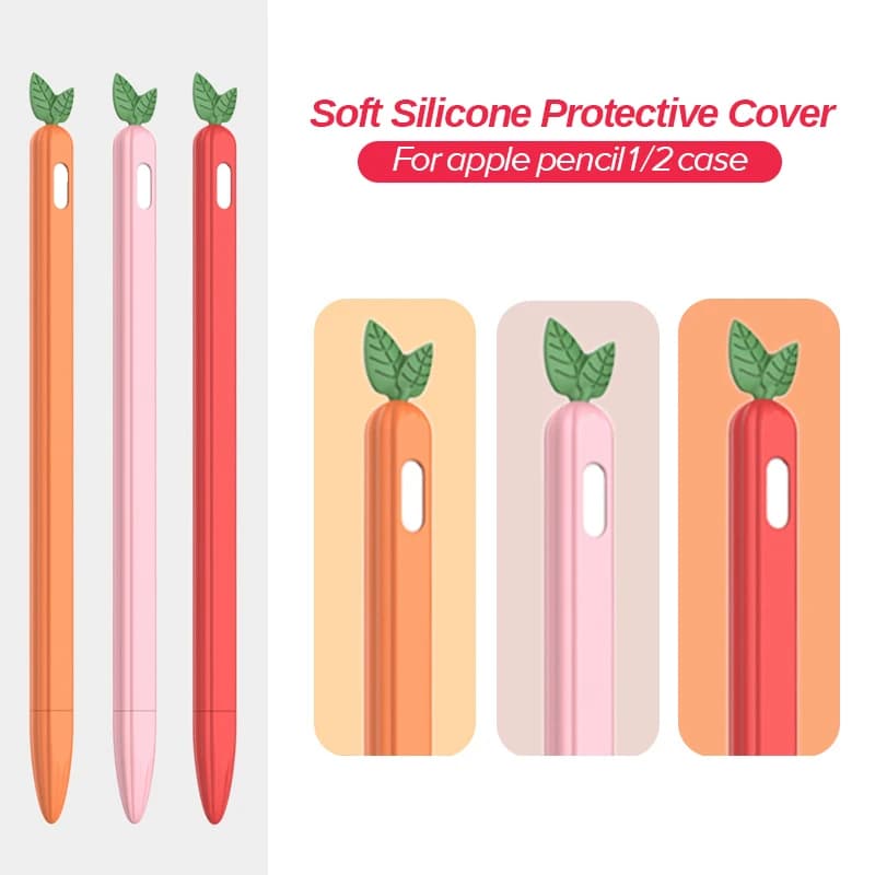 Custodia protettiva per Apple Pencil 2 Custodia in silicone per iPad Pencil 1 2 Custodia anti-smarrimento per Apple Pencil 2 1 Protezione stilo