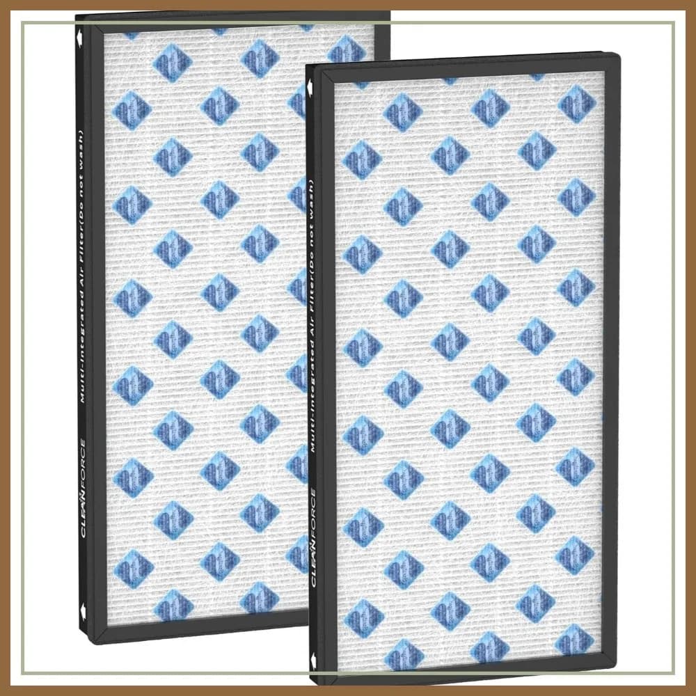 Filtro HEPA H13 di ricambio per purificatore d'aria, confezione da 2, cattura polvere, fumo, peli di animali domestici e odori