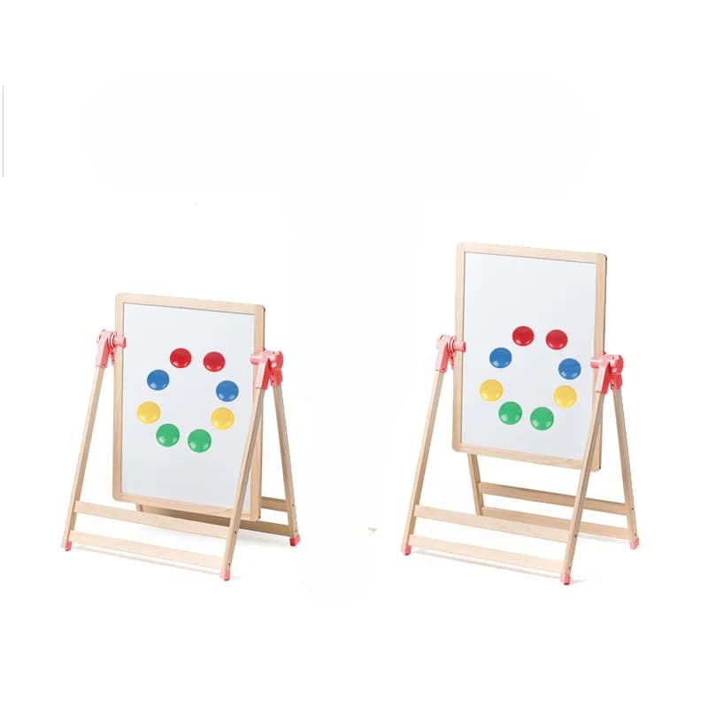 Tavoletta da scrittura fronte-retro in legno di grandi dimensioni tavoletta da disegno LCD ricaricabile per pittura graffiti per bambini piccola lavagna