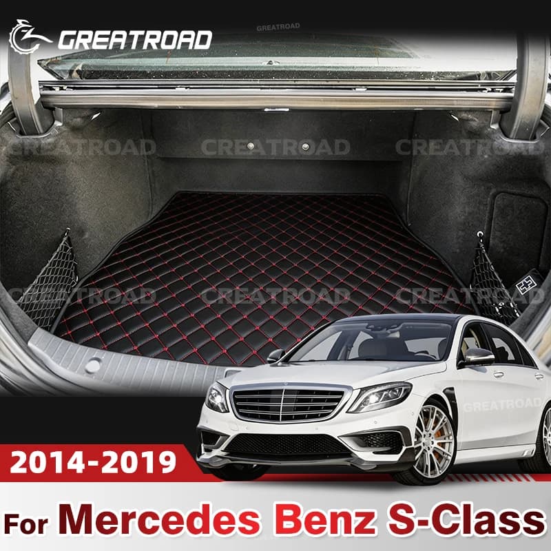 Car trunk for Benz S class W222 Four doors Non-oil-electric hybrid 2014-2019 2018 2017 2016 2015 cargo carpet accessories for interior parts
