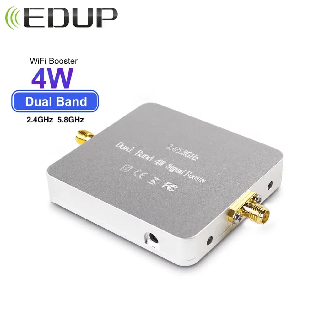 EDUP AB015 5.8GHz 2.4GHz Dual Band 4W WiFi Ripetitore di segnale Router wireless Extender a lungo raggio per ripetitore