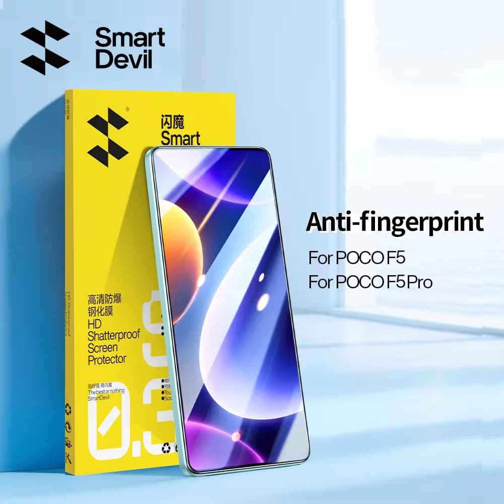 SmartDevil 2pcs Screen Protector for Xiaomi POCO F8 Ultra F7 X7 Pro F6 F5 Pro Tempered Glass for POCO M4 Pro 5G HD Anti Blue Ray