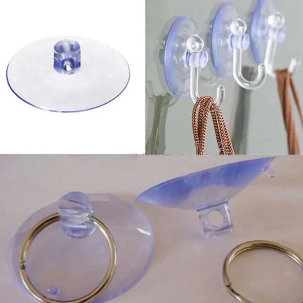 1/10 pz Trasparente Ventosa Potente Vuoto Testa di Fungo Ventose Gancio Da Parete Cucina Bagno Decorazione di Vetro di Nozze Ganci 3/4/5 cm