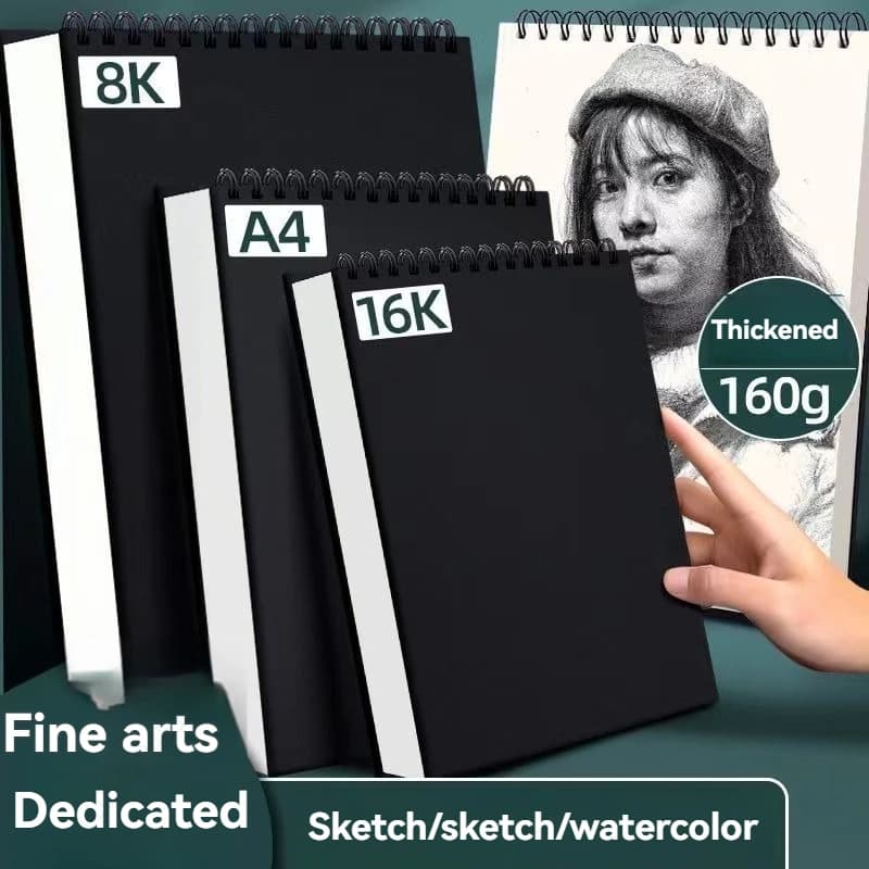30-Sheets ,Sketch Book Top Spiral Bound Sketch Pad Acid Free Art Sketchbook Artistic Drawing Painting Writing Paper For A4/A5/A6