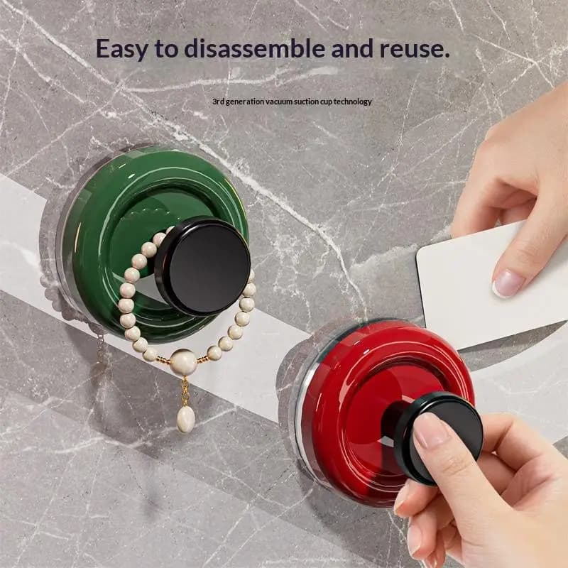 New Colorful Suction Cup Wall Hooks, Strong Adhesion No Drilling, Great For Bathroom Kitchen Hanging Towels Bags