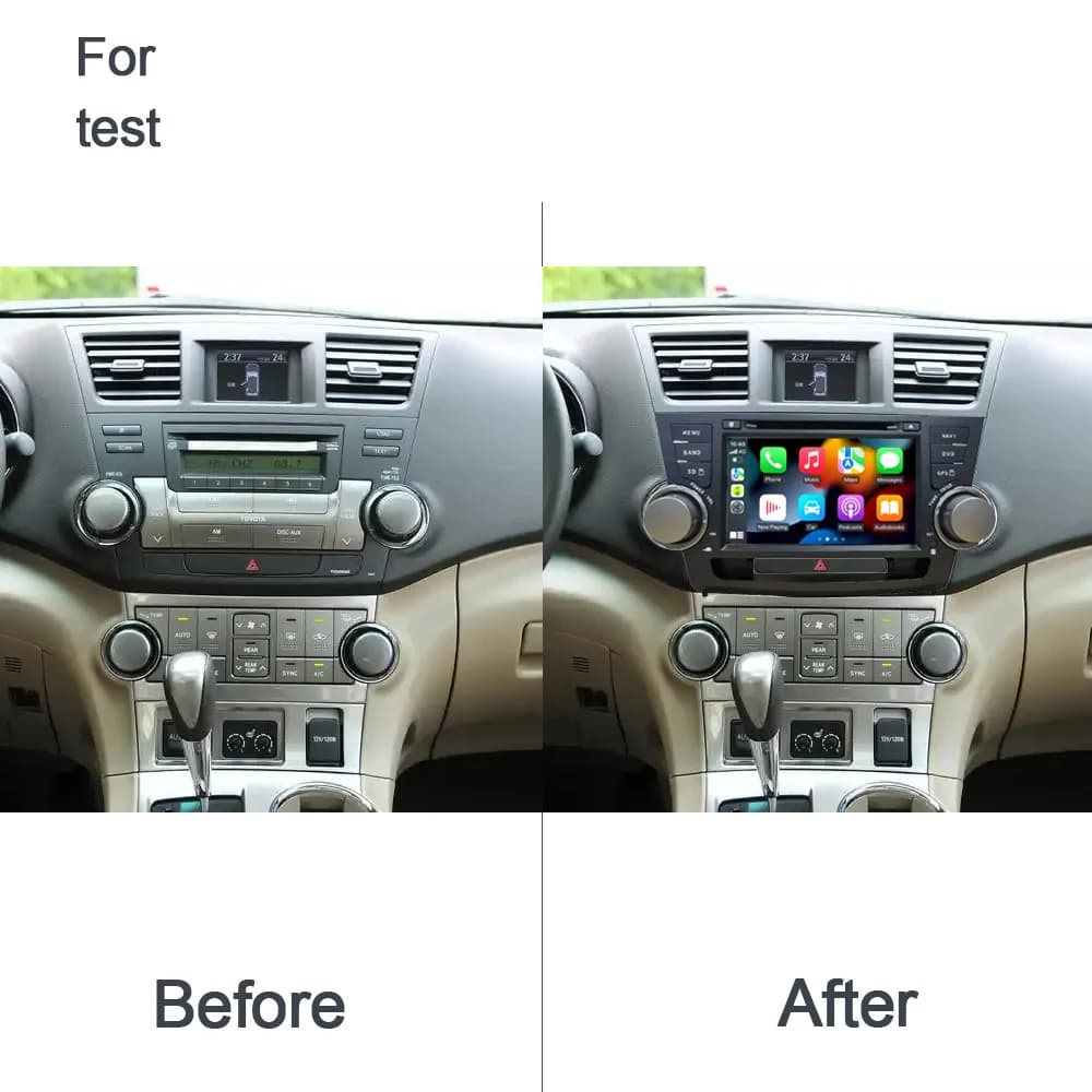 8 "Wireless Carplay Android 14.0 12G + 256G 8Core GPS Autoradio Lettore multimediale Wifi Per Toyota Highlander 2009 2010 -2014