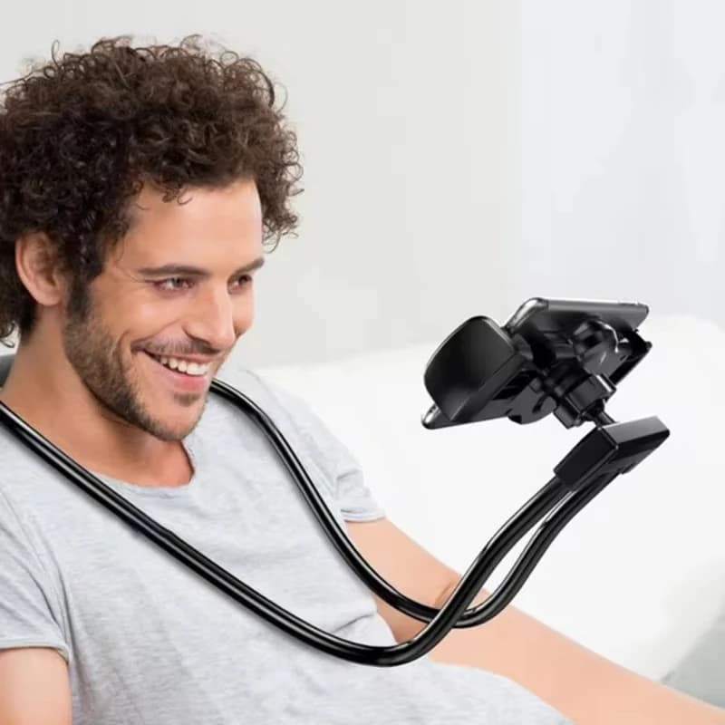 Supporto flessibile per telefono cellulare Appeso al collo Staffa per collana pigra Supporto per telefono da 360 gradi Supporto per iPhone Xiaomi Samsung