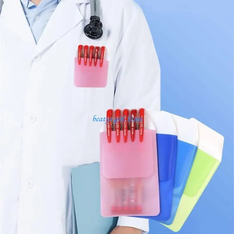 C7AB 10x/Set Pencil Case Doctor Pen Bags Inserted Pen Doctor Nurse Supplies
