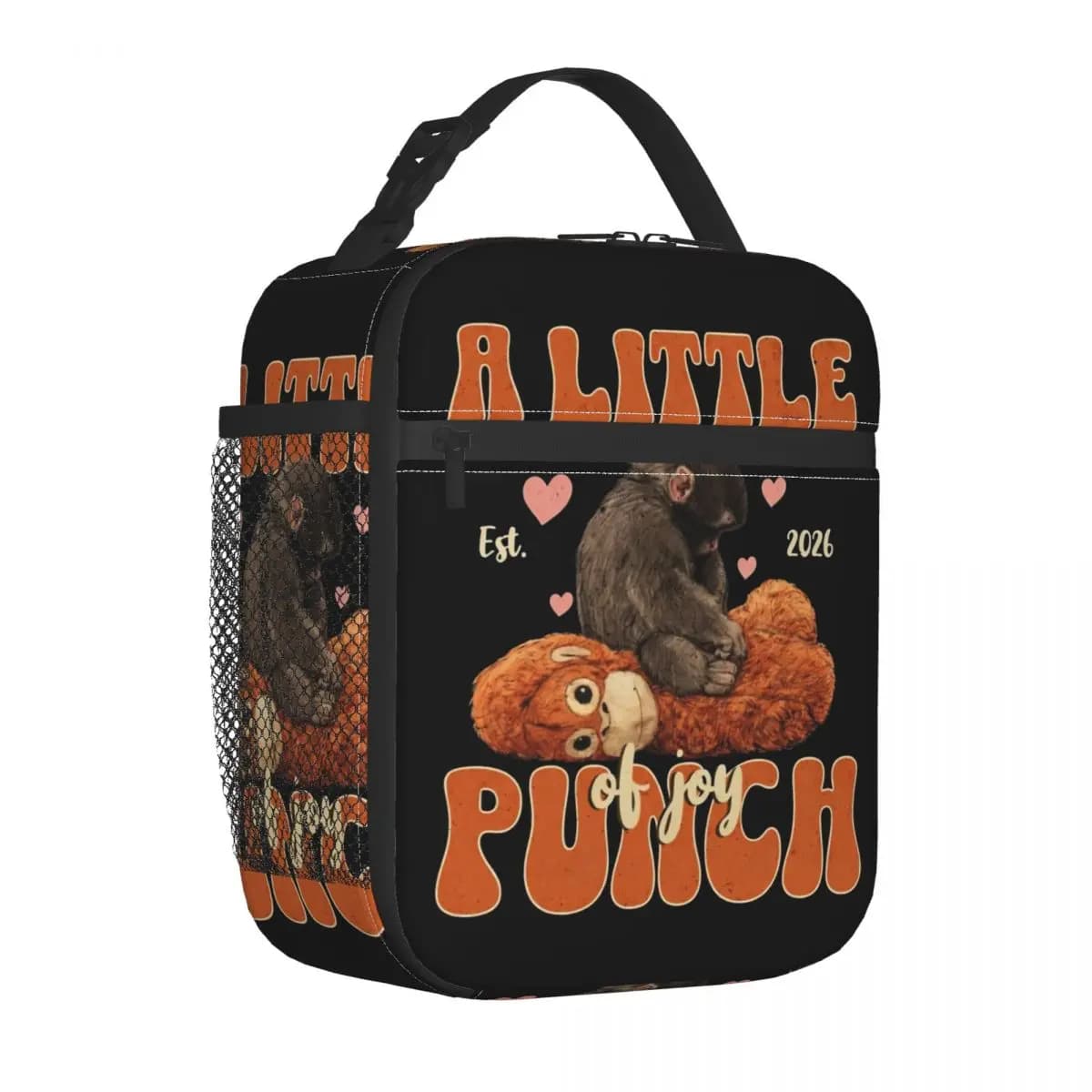 Borsa termica per il pranzo Team Punch Baby Monkey, borsa termica portatile per il viaggio, contenitore per alimenti, borsa termica per il pranzo