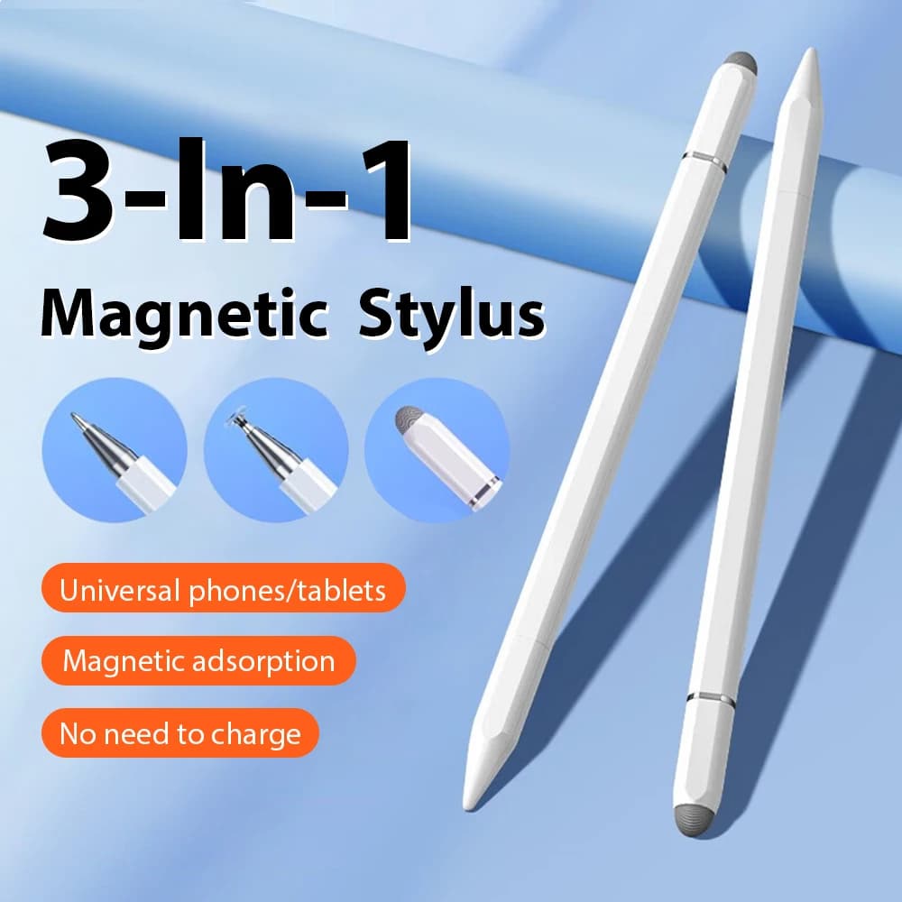 Universal Magnetic Stylus Pen 3 in 1 for Android IOS Matita Touch Screen Capacitive for Phone Pad Tablet iPhone iPad Writing Pen